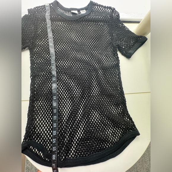 Armani Exchange Men's T-Shirt Mesh Fishnet Short Sleeves Hollow Out Tank Top - Picture 6 of 6